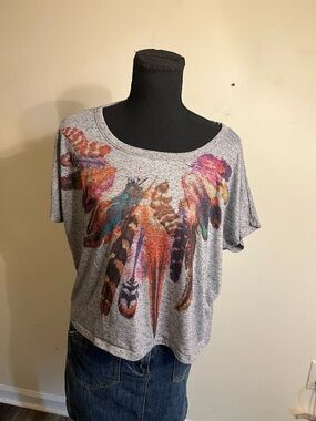 Forever 21 Grey Feather Tee